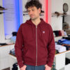 Zipper-Hoodie MARCUS/MARINA <span>in Bordeaux</span> – Bild 7