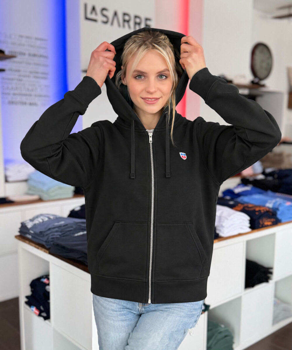 Alternative view of Zipper-Hoodie MARCUS/MARINA <span>in Schwarz</span>