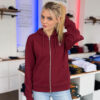 Zipper-Hoodie MARCUS/MARINA <span>in Bordeaux</span> – Bild 6