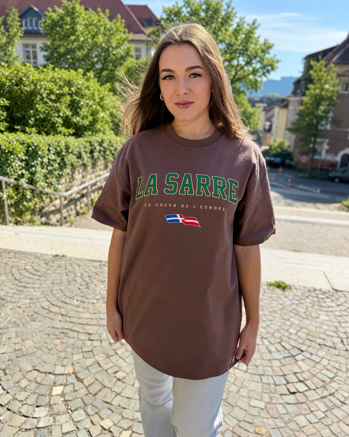 Oversized T-Shirt SANDRO/SYLVIA <span>in Mocca V1</span> – Bild 7