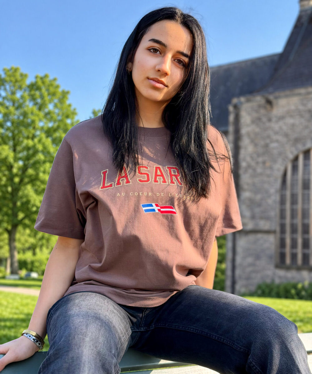 Alternative view of Oversized T-Shirt SANDRO/SYLVIA <span>in Mocca V2</span>