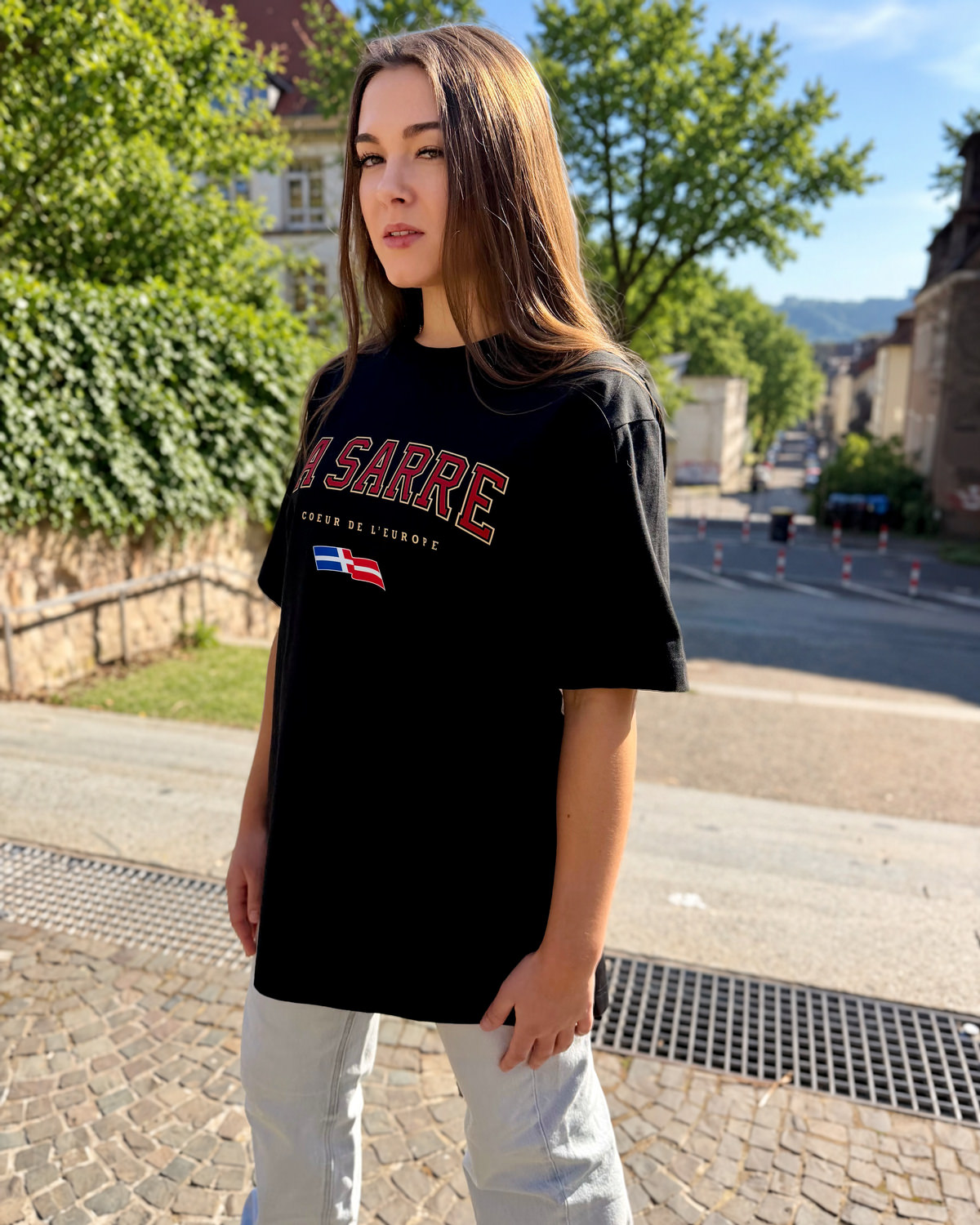 Oversized T-Shirt SANDRO/SYLVIA <span>in Schwarz V2</span>