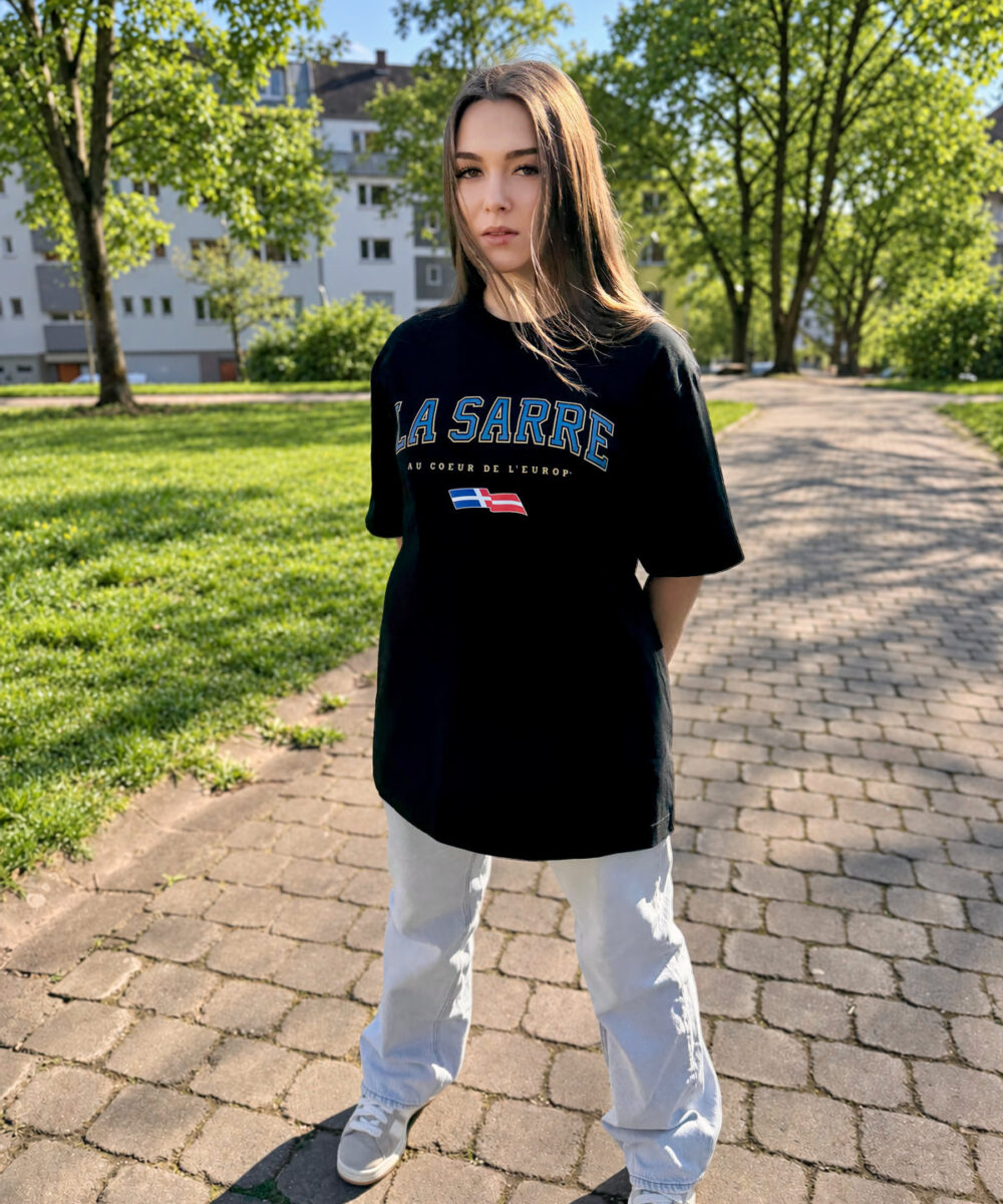 Alternative view of Oversized T-Shirt SANDRO/SYLVIA <span>in Schwarz V3</span>