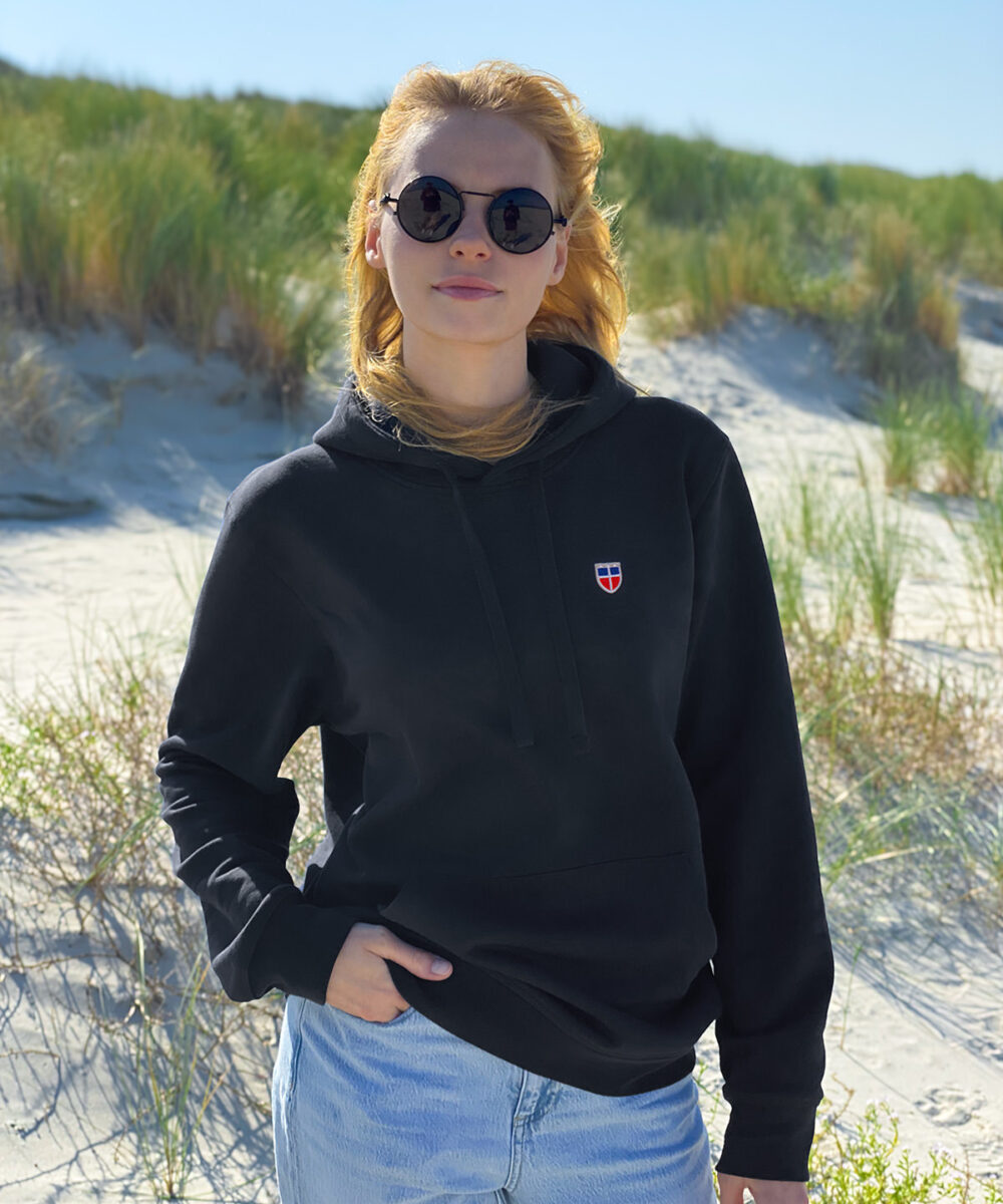 Alternative view of Hoodie NILS/NELE <span>in Schwarz</span>