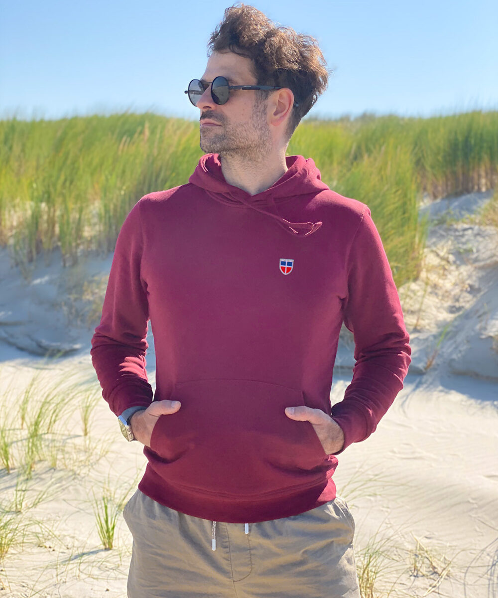 Hoodie NILS/NELE <span>in Bordeaux</span>