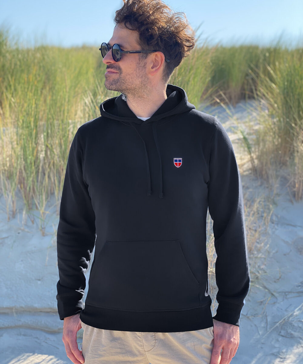Hoodie NILS/NELE <span>in Schwarz</span>